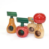 Italian Nutcrackers: Handmade Apples, Pears, & Mushrooms