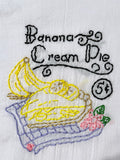 Millie's Tea Towels, Hand Embroidered: Pie! (7 to choose from)