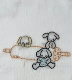 Millie's Tea Towels, Hand Embroidered: Kitchen Puppies (8 to choose from)