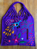 Mexican Market Bags: Loom Woven Otomi Embroidered Bag