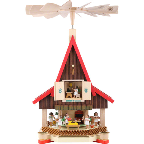 German Christmas Pyramid: Extra Large Adventshaus Angel Bakery