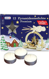 German Christmas Pyramid: Snowman & Reindeer