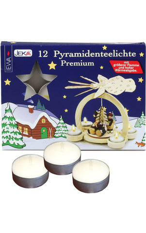 German Tea Light Candles, Box of 12