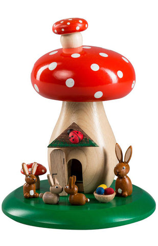 Toadstool Incense Smoker from Germany, Handmade
