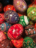 Pysanky Eggs from Ukraine, Wooden