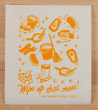 Compostable Sponge Cloth: LARGE Wipe Up That Mess!