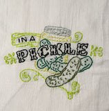 Millie's Tea Towels, Hand Embroidered: Well Preserved (7 to choose from)