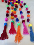 Colorful Pom Pom Garland from Mexico