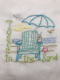 Millie's Tea Towels, Hand Embroidered: Fun in the Sun Collection (10 to choose from)
