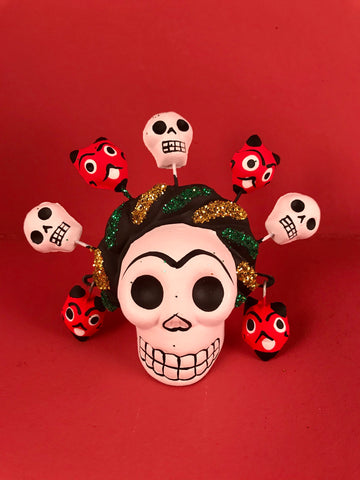 Frida Calavera with Mini Skulls & Devils