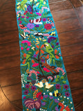 Mexican Otomi Hand Embroidered, Hand Loomed Table Runner
