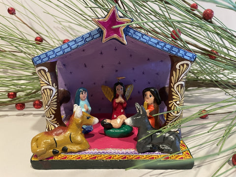 Mexican Nativity in Creche