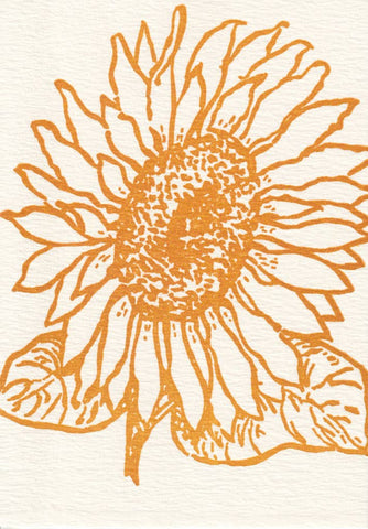 Letterpress Note Cards: Sunny One
