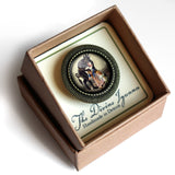 Krampus with Basket o' Children Brooch, Handmade in Detroit