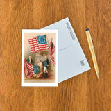 Postcard: Betsy Ross Sewing the First American Flag