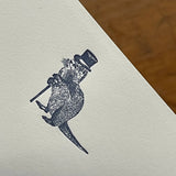 Stationery Set: Dashing Otter, Letterpress Printed