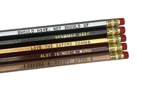 Engraved Pencil Set: GOOD GRAMMAR