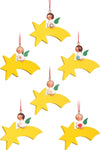 German Christmas Ornament: Angels on Comets