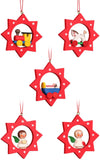 German Christmas Ornament: Stars with Toys & Angels