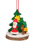 German Christmas Ornament: Fir Tree Scenes