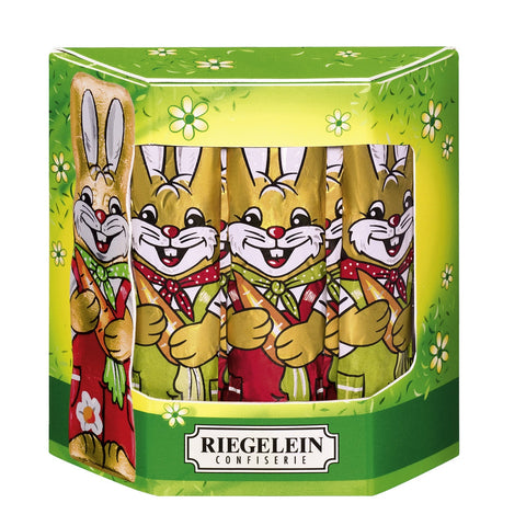 Riegelein Foil Wrapped Milk Chocolate Bunnies