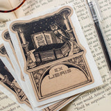 Bookplates: Ex-Libris Owl with Candles