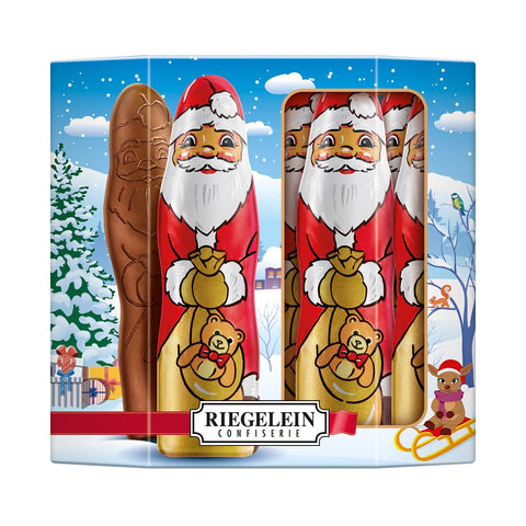 Riegelein Foil Wrapped Milk Chocolate Santas