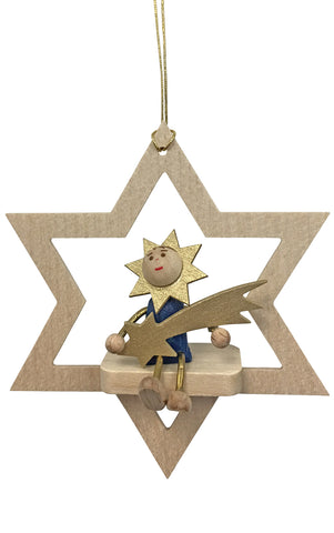 German Christmas Ornament: Star Child with Comet