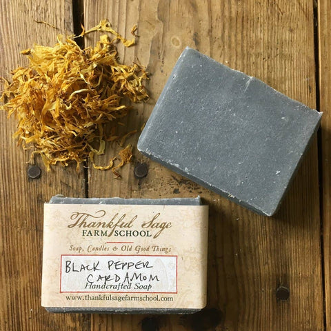 Black Pepper Cardamom Soap, Handcrafted
