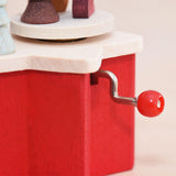 Snowman Music Box with Crank, from Germany