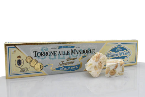Torrone Bianco Tenero alle Mandorle: Soft Almond Nougat, from Italy