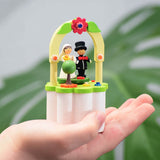 Wedding Music Box with Crank, from Germany