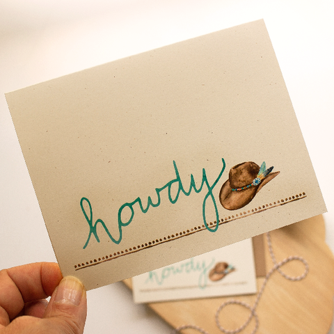 Note Card: Howdy