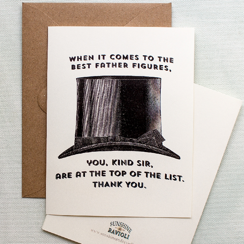 Father's Day (or Any Day) Card: Top Hot Father Figure