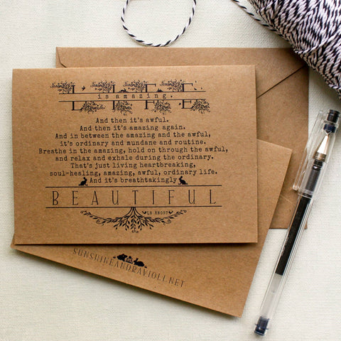 Greeting Card: Life is Amazing