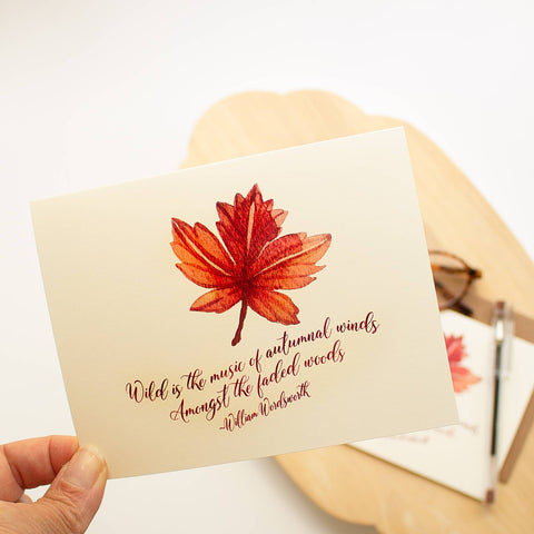 Autumn Leaf Thanksgiving Greeting Card