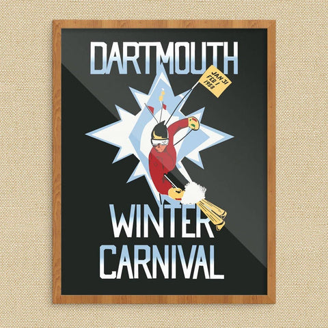 Art Print: Dartmouth Winter Ski Carnival 1958 (14" x 11")