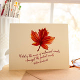 Autumn Leaf Thanksgiving Greeting Card