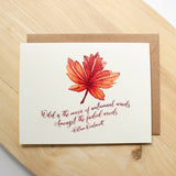 Autumn Leaf Thanksgiving Greeting Card