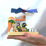 German Pyramid: Small Nativity Tea Light