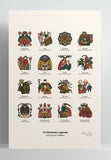 Christmas Legends of European Folklore / Poster Art Print