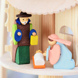German Christmas Pyramid: Graupner Nativity Tower, 3 Tier