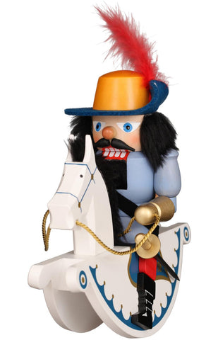 German Nutcracker : Rocking Horse Musketeer, Painted