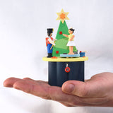 Nutcracker Music Box with Crank, from Germany
