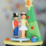 Nutcracker Music Box with Crank, from Germany