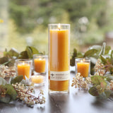 Pure Beeswax Sanctuary Glass Candle, Tall
