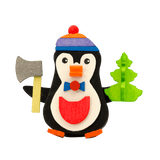 German Christmas Ornament: Penguins