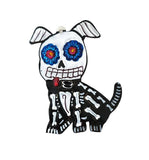 Mexican Tin Ornament: Day of the Dead Dog