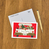 Postcard: Season's Greetings Automobile