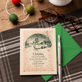 Christmas Card: Wahington Irving Quote